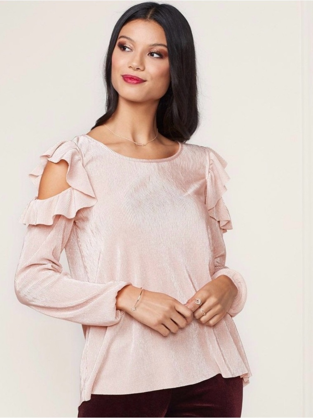 Lauren Conrad Runway Cold-shoulder Top XL